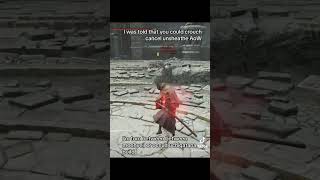 Crouch canceling with unsheathe AoW uchigatana eldenring gamingmusic eldenringgameplay gaming [upl. by Emolas]