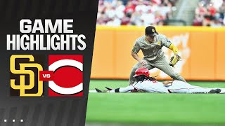 Padres vs Reds Game Highlights 52124  MLB Highlights [upl. by Elfrieda]