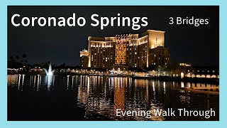 Coronado Springs Night Walk Through [upl. by Htaek425]