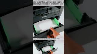 Impressora Brother Dcp L2540 não puxa papel na bandeja gaveta e alimentação manual possível causa [upl. by Anaibib]