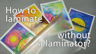 How to laminate without a laminator [upl. by Abibah]