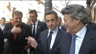 Retrouvailles de Sarkozy et Borloo à Valenciennes [upl. by Bancroft]