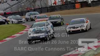 Chris Bassett Drifting BARC Quaife Cannons Tin Tops Brands hatch 26 June 2016 [upl. by Tare]