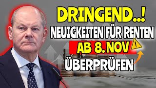 Rentenreform ab 8 November Wichtige Neuerungen für Rentner im Überblick [upl. by Levan]