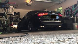 Audi A6 w AWE Tuning Exhaust and Resonated Downpipes [upl. by Morganica611]