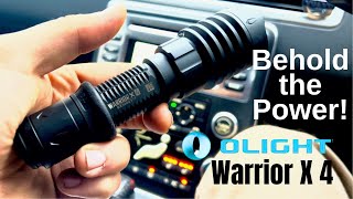 The OLight Warrior X 4 is a BEAST  Full Review [upl. by Nuahsyt931]