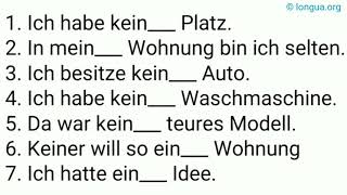 Adjektive Adjektivdeklination Endungen Übungen Aufgaben Exercises Test Prüfung der die das [upl. by Eelesor]