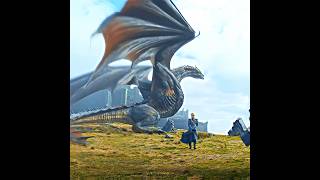 Daenerys Entry on Dragon 🐉🔥Jon Snow shorts houseofthedragon gameofthrones [upl. by Fe149]