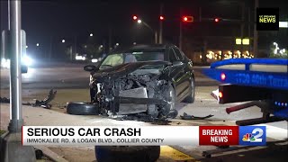 Serious car crash in Nort Naples [upl. by Lavona323]