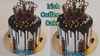 Tall Cake Malayalam  No Oven  Irish Coffee Cake recipe in Malayalam  Lindiyas Kitchen [upl. by Kcinimod]