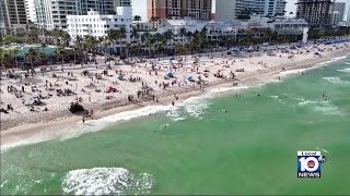 Spring Break crowds growing in Fort Lauderdale [upl. by Giacinta665]