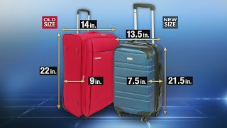 New guidelines proposed for size of carryon luggage [upl. by Calan]