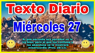 Texto diario miércoles 27 de septiembre 2023 ✅ texto diario 🔴 TEXTO DIARIO de Hoy [upl. by Llehsal]