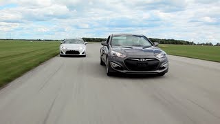 2013 Scion FRS vs 2013 Hyundai Genesis Coupe Comparison [upl. by Kramlich307]