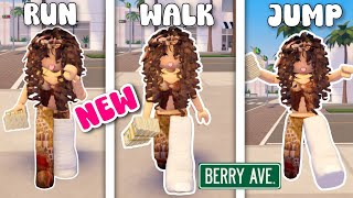 HOW TO GET TRENDY RUN WALK JUMP CLIMB SWIM IN BERRY AVENUE ROBLOX 🤯🤩 [upl. by Bigler]