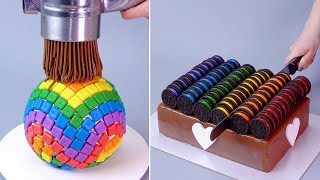 Satisfying Rainbow Cake Decorating Compilation  Amazing Cake and Dessert Recipes  Yummy Cake [upl. by Alpheus519]