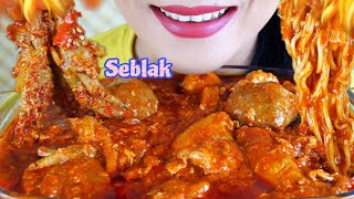 ASMR SEBLAK PEDAS NYEMEK TOPPING 12 MACAM  EATING SOUNDS [upl. by Aaren]