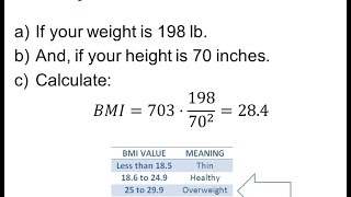 Calculate Body Mass Index BMI [upl. by Bliss]