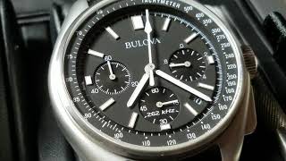 Bulova Lunar Pilot Chronograph Function [upl. by Seigel674]