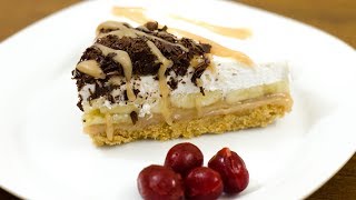 EGGLESS BANOFFEE PIE RECIPE I WITHOUT OVEN [upl. by Nevaed519]