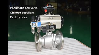 Pneumatic ball valve working principle From China valve manufacturing supplier [upl. by Niar]