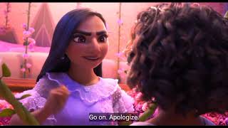 Disney Encanto Clip An argument between Mirabel and Isabela With Caption [upl. by Miguelita]