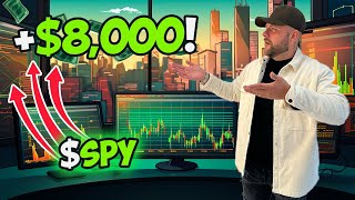 How I made 8K  Today  SPY  SampP500  MarketCrash SPY SPXS [upl. by Ylrehc971]