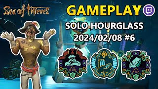 Sea of Thieves  Twitch  Hourglass  Solo Sloop  Athena  PvP  Gameplay  20240208  6 [upl. by Riay]