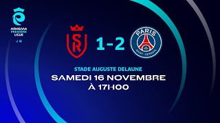 J8 I STADE DE REIMS – PARIS SAINTGERMAIN 12 le résumé I Première Ligue FFF 20242025 [upl. by Billy406]