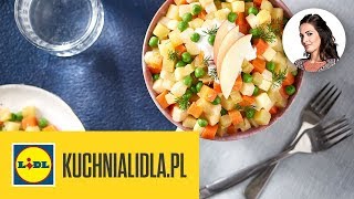 WEGAŃSKA SAŁATKA JARZYNOWA 🍲  Kinga Paruzel amp Kuchnia Lidla [upl. by Acceber804]