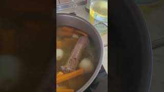 Gemüse Suppe mit Putenhalspulyka nyak leves [upl. by Ahsataj]