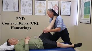 Proprioceptive Neuromuscular Facilitation PNF Stretch  Contract Relax CR [upl. by Jacquenette79]