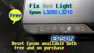 Epson L3250 Red Light Blinking Solution Epson L3210 L3215 L3250 Service Required Software [upl. by Gault]