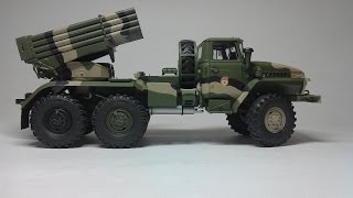 БМ21 quotГрадquot Trumpeter 135 Сборка и покраска [upl. by Enos]