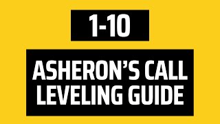 Asherons Call Leveling Guide 110  Character Creation Training Academy amp Cave of Alabree [upl. by Acemahs]