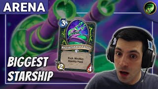 Building The Biggest Starship  12 Win Demon Hunter Hearthstone Arena [upl. by Hairym]