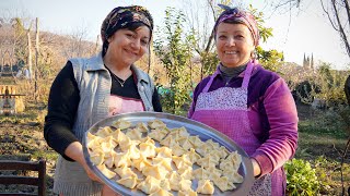 Rural Style Vegetable Ravioli Recipe ♧ Delicious Village Cooking [upl. by Esilehc]