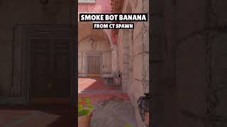 HOW TO SMOKE BOTTOM BANANA from CT SPAWN on Inferno CS2 counterstrike2 cs2 cs2clips [upl. by Shornick384]