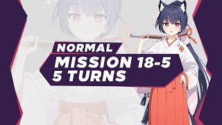 Blue Archive  Mission 185 Normal 5 Turns [upl. by Rehpatsirhc]