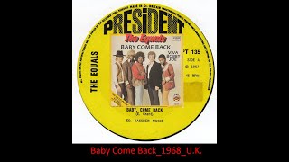 The Equals  Baby Come Back extended 1968 UK [upl. by Lucine]