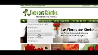 Flores para Colombia Cómo enviar flores desde FloresparaColombiaCom en menos de 3 minutos [upl. by Ayamahs]