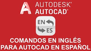 Tutorial AutoCAD comandos en inglés para AutoCAD en español [upl. by Selina435]