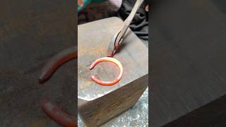 Forging a Iron Bracelet  How to making a Bracelet [upl. by Einner]