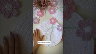 Link da vídeo aula em meu Instagram artesanato crochet croche flowers crochê homedecor [upl. by Ettena]