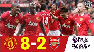 UNITED 82 ARSENAL  On This Day 28 August 2011  Extended Highlights  Manchester United Classics [upl. by Ainehs]