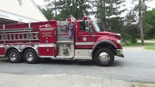 Pepperell ma Fire 50Tanker 1 Returning [upl. by Eveivenej441]