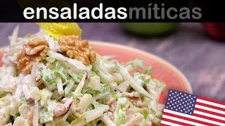 ENSALADA WALDORF  Las ensaladas más famosas del mundo [upl. by Notlrahc]