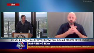 OCT 15  County And City Officials Provide Updates On Cleanup Efforts From Helene [upl. by Gretna]