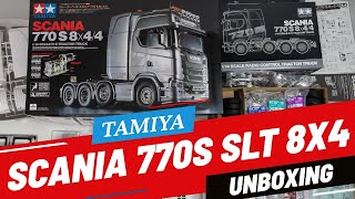 NEW Tamiya Scania 770S SLT 8x4 UNBOXING Building amp Comparison with Scania 770S 6x4 11 NEW Upgrades [upl. by Fesoy]