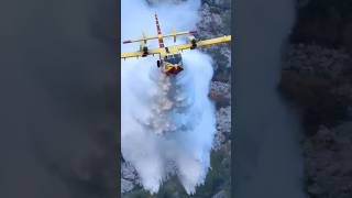 Canadair CL415 EPIC DIVING WATER BOMB [upl. by Aekan380]